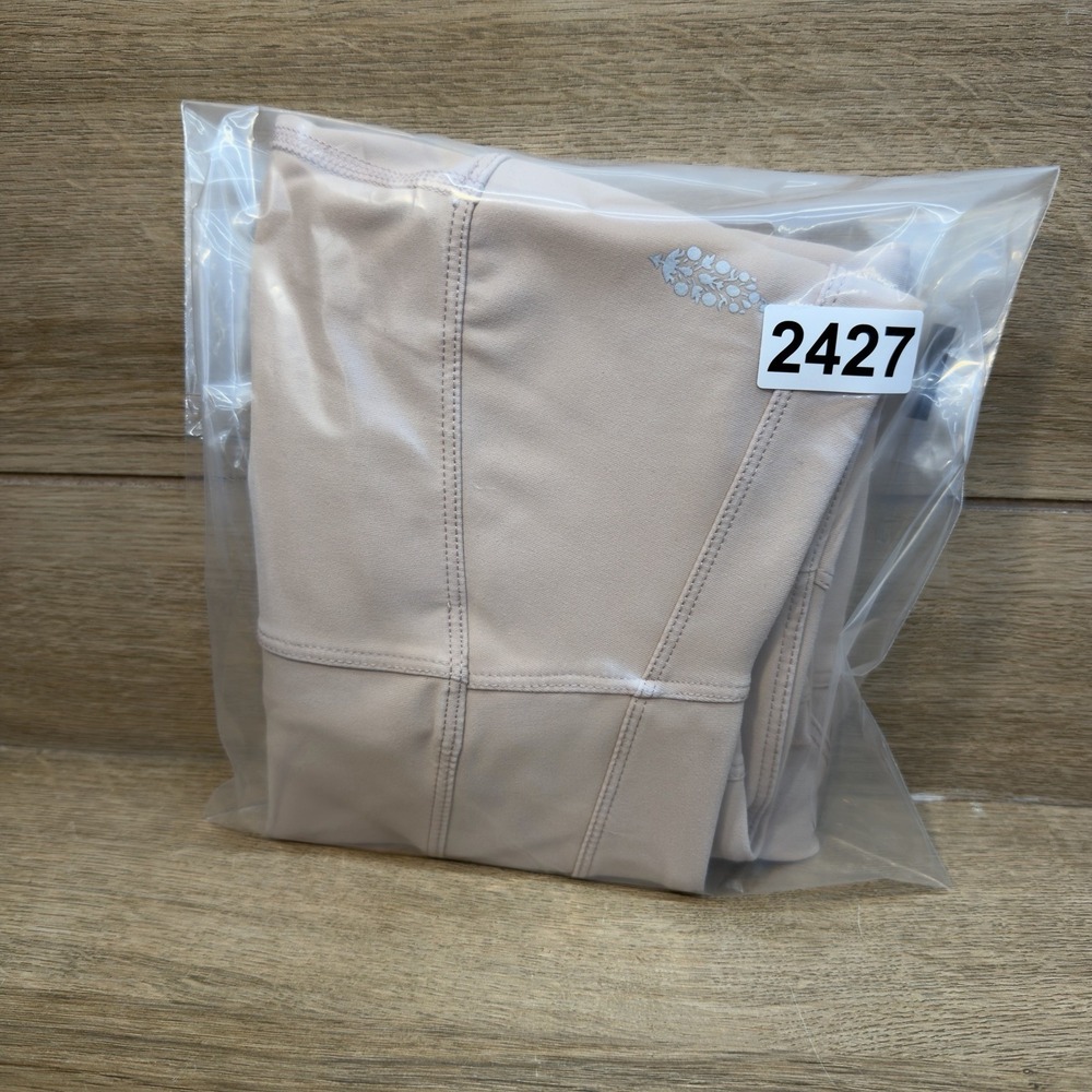 Free People FP Movement On Cloud Nine Leggings Size M Pink Pearl Side Pocket - Picture 11 of 11